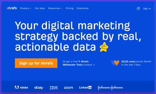 Ahrefs - best link building tool