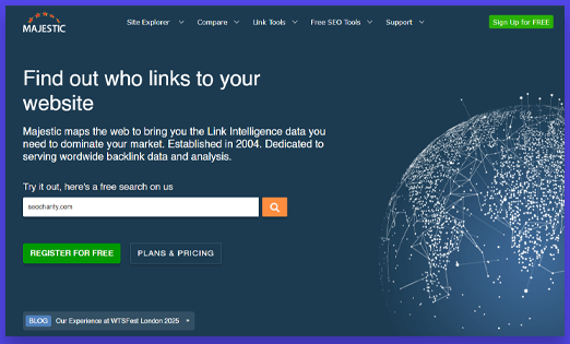 Majestic - best link building tool