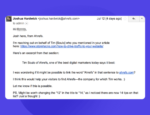 Request link attribution to claim unlink brand mentions