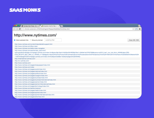 Link Grabber - SEO Chrome Extension