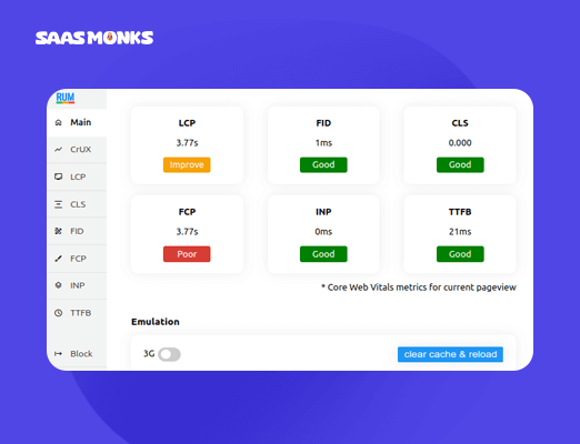 Web Vitals & CLS Visualizer - SEO Extension